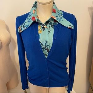special collar Bird blouse